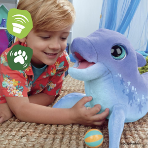 اسباب بازی دلفین رباتیک دیمپلز مدل Hasbro - FurReal - Dazzling Dimples My Playful Dolphin _اسباب بازی